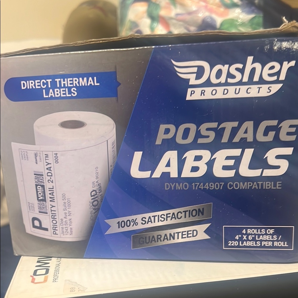 Dasher Products Postage Labels
